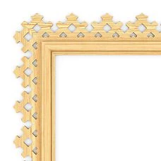 Mirror frame RM-056 &mdash; close-up of decorative corner and profile