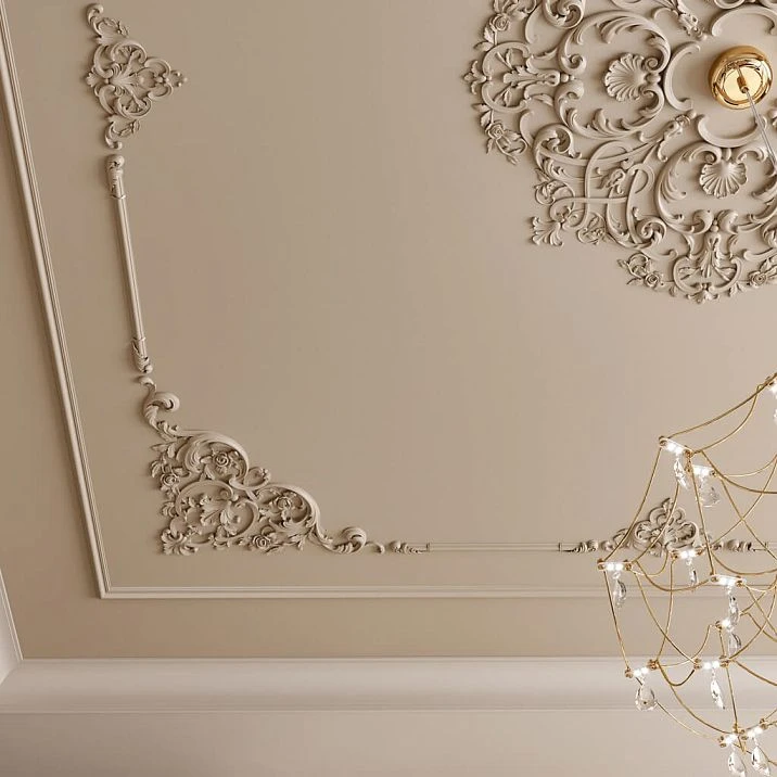 Rosette RPU-VRS-001 for elegant ceiling decor.