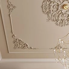 Rosette RPU-VRS-001 for elegant ceiling decor.