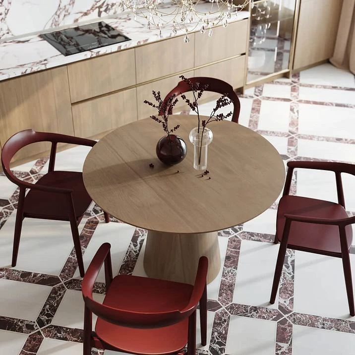 Rosette RPU-VRS-001 in an interior with Camelot 002-015 furniture and Hans 004-002 chairs.