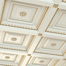 Carved rose R-005 in the ceiling interior