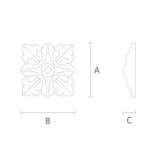 Architectural Element Rose R-013 R-013 Drawing