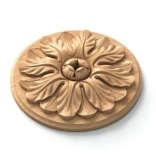 Carved Rosette R-041 Against Interior Background