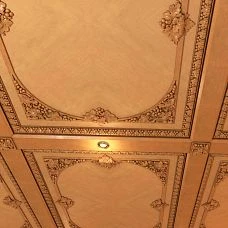 Carved Socket R-067L on the ceiling, "Grape" Decor Collection