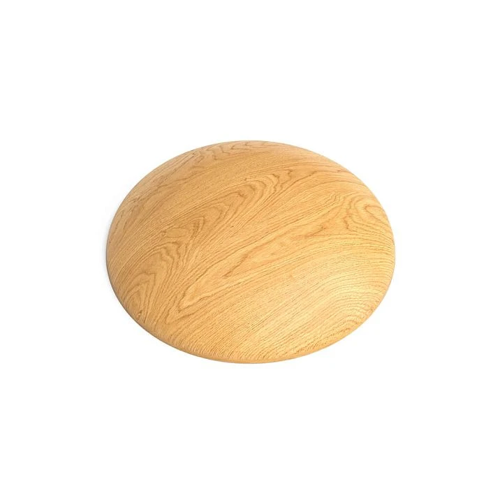 Wooden decorative socket R-084, 45&times;45&times;13 mm, made of solid oak or beech for furniture decoration