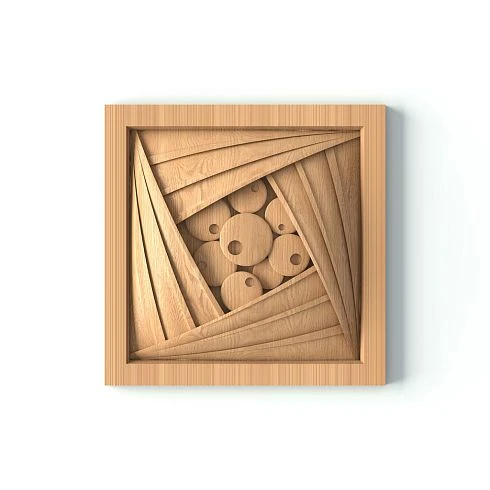 Wooden rose R-066