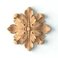 Carved Socket R-074 from Natural Oak
