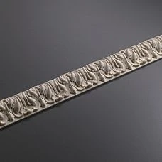 Decorative molding KPU-074, wide molding with decorative relief for elegant interiors