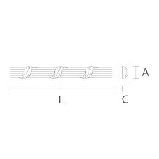 Polyurethane grid KPU-094L &mdash; universal interior finishing element scheme
