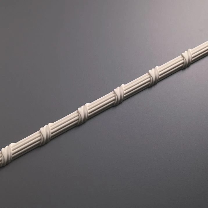 Decorative molding KPU-094L, left decorative molding element for complex wall compositions