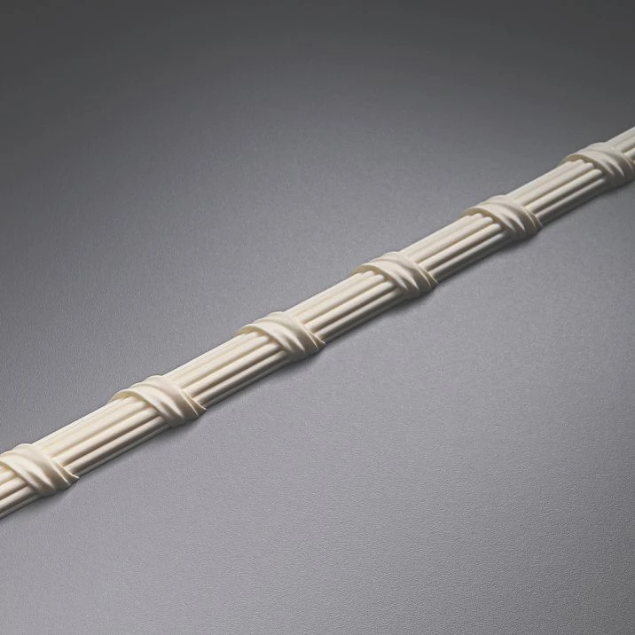 Decorative molding KPU-094R, right decorative molding element, paired part for symmetrical decoration