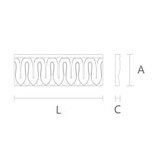 Wooden molding K-009, adding elegance to the design drawing