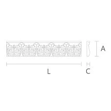 Decorative carved molding K-012 for furniture design