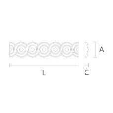 Beech molding K-013 in classic style drawing