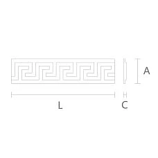 Luxury carved molding K-033 from Stavros drawing