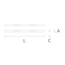 Carved pattern furniture molding K-034 drawing