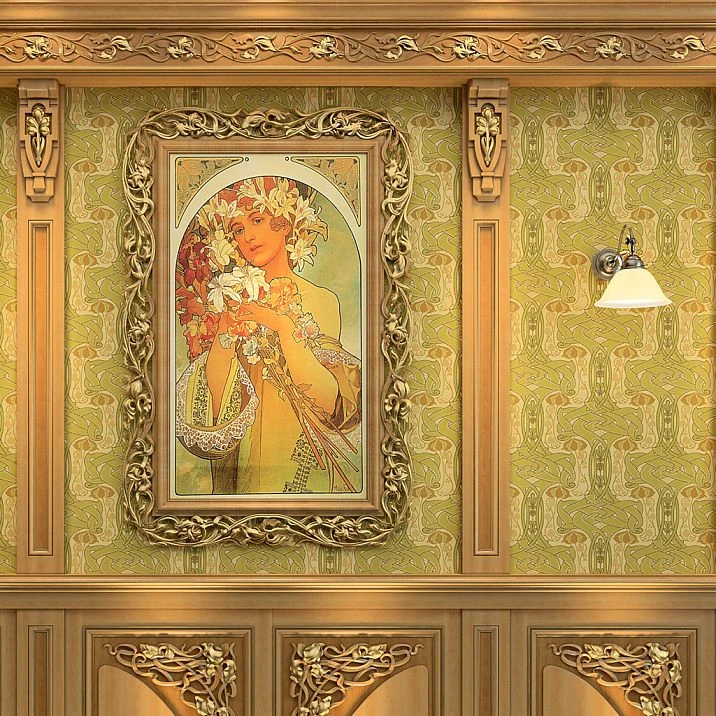 Decorative carved molding shown in the photo, molding for facades