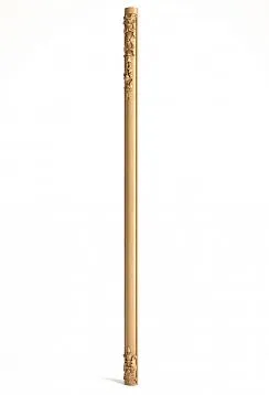Carved Pilaster Base DD-007 from Oak