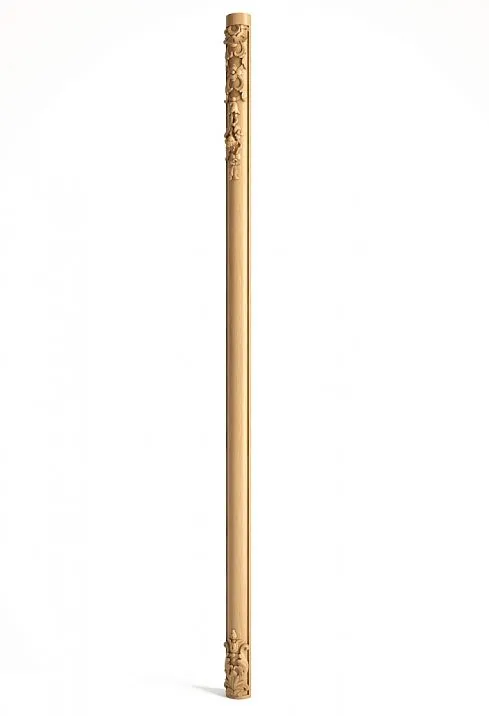 Carved Pilaster Base DD-007 from Oak