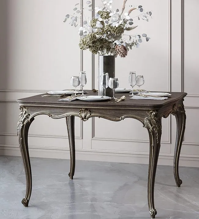 Base STL-020 in classic style made of beech in interior