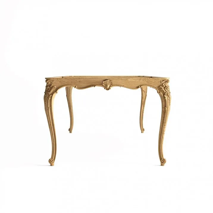 Elegant wooden pedestal for round or oval tables