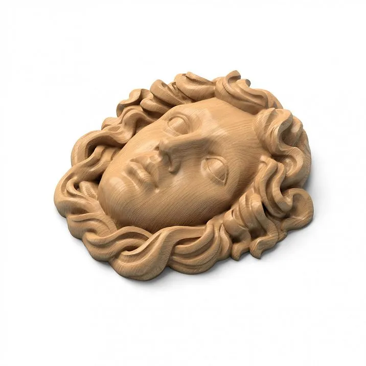 Carved wooden maskrons M-018 for creating interior accents