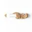Carved end cap for molding N-363R, set for MLD-002 (A=98 B=43 C=17) (Oak, Prestige)