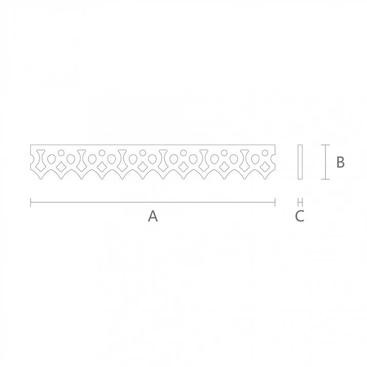 Carved Window Moulding NL-13 for Wooden House Windows Drawing