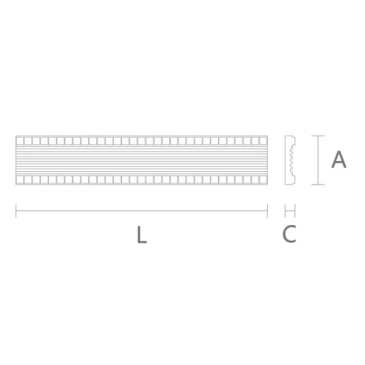 Wooden molding K-025 drawing