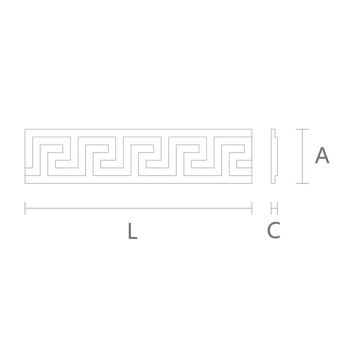 Luxury carved molding K-033 from Stavros drawing