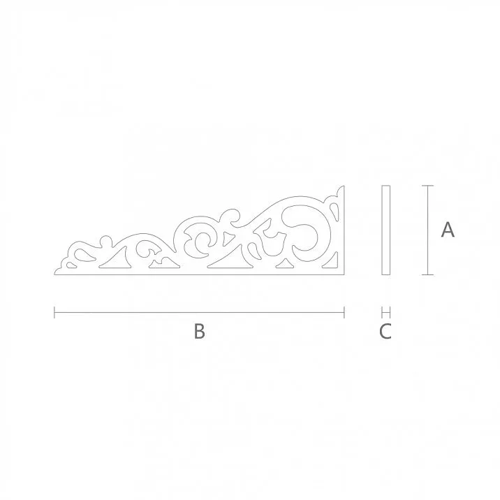 Carved Connecting Element SNL-15 decoration drawing