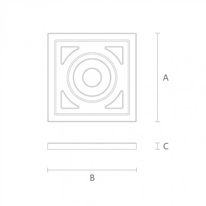 Carved Connector Element SNL-1, wood carving drawing