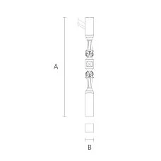 Stair Post Drawing