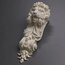 Carved bracket from polyurethane KRPU-034 photo, decorative molding for wall moldings photo