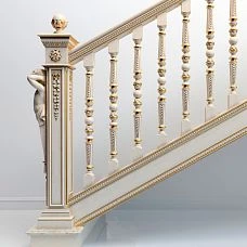 Wooden carved bracket KR-031 for staircase photo
