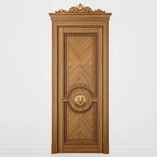 Carved mascaron M-002 for decorating doors photo