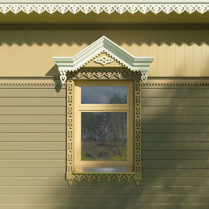 Carved Door Stop NL-3 &ndash; window and facade decoration for wooden houses