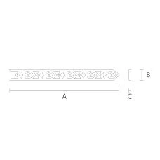 Carved Door Stop NL-3 &ndash; product drawing