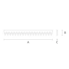 Carved Window Trim NL-4 from wood drawing