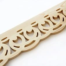 Carved Door Stop NL-7 on the facade of the house, wooden house carving