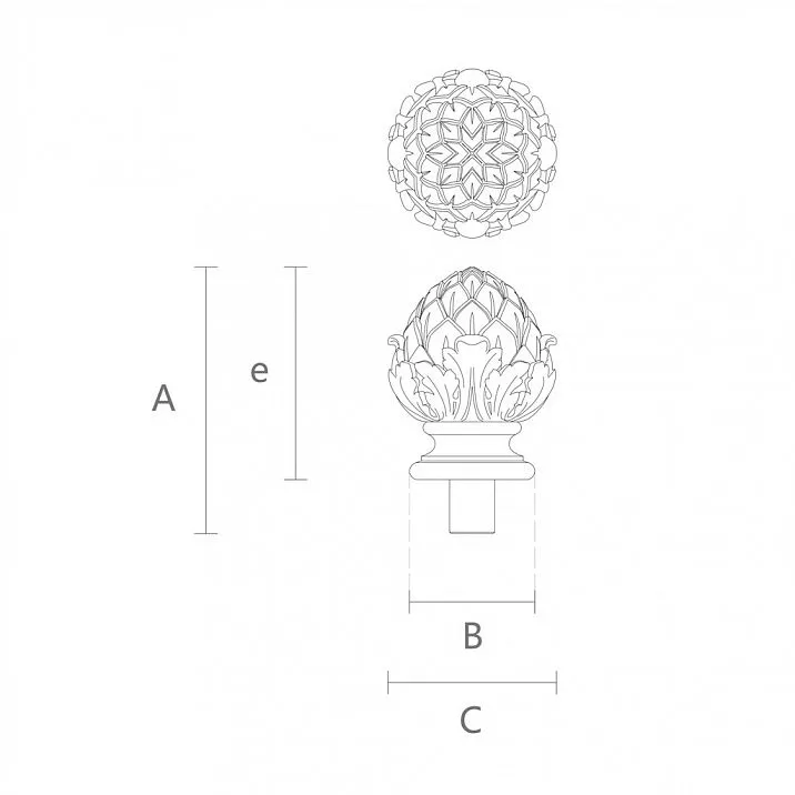 Wooden Cap L-087 for giving your staircase elegance and refinement
