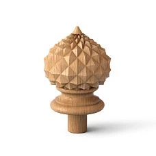Wooden post cap L-089 for giving stairs elegance and grandeur &mdash; drawing