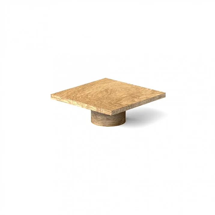 Furniture handles with wood finish