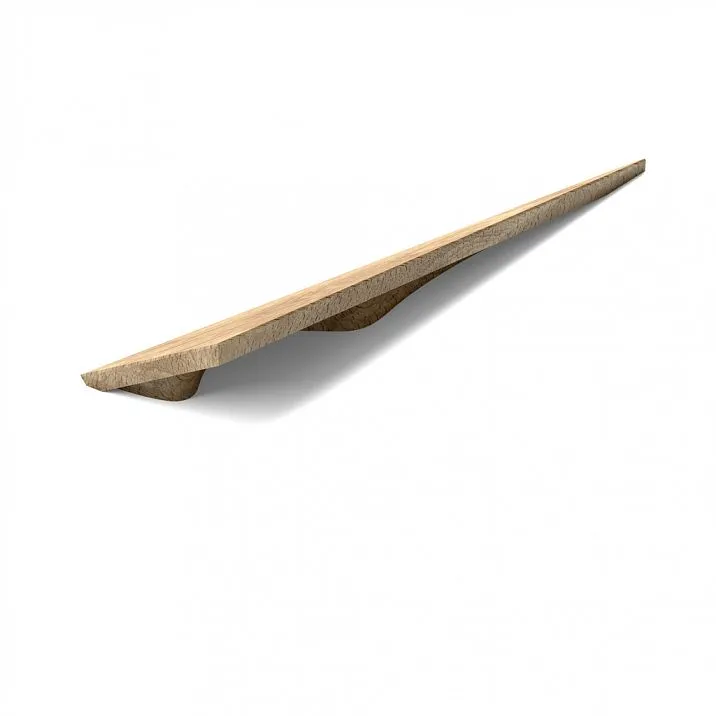 Wooden handle, top view