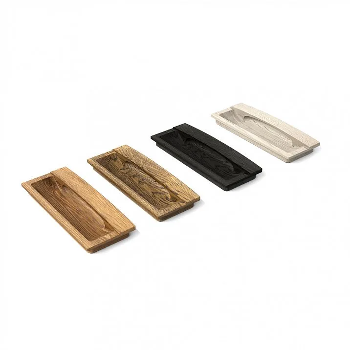 Furniture handles in white and black colors
