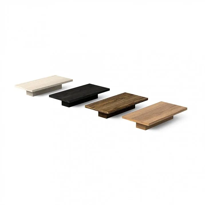 Stained Wooden Rectangular Handles