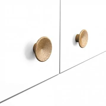 Round beech handles for furniture fronts