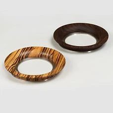 Halo HL-069M furniture handle made of solid wood with metal base