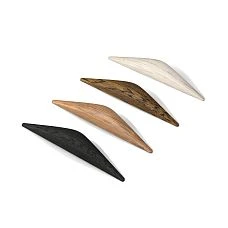 Wooden handles made of solid beech, oak painted