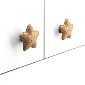Solid Wood Furniture Handle Star HL-044